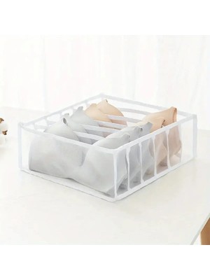 Mikasso 1 Adet 6'lı-7'li-11'li Çok Bölmeli Dolap Içi Organizer Düzenleyici Belirtilmemiş Beyaz Cn