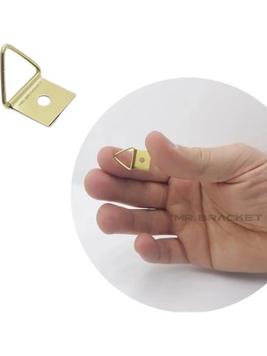 Mikasso 10 Ad Üçgen Çerçeve Askısı 2 No - Oynar Başlıklı Metal Tablo Askı Aparatı - Duvar Resim Asma Kancası