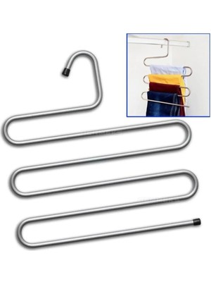 Mikasso Pantolon Askısı Plastik Gri