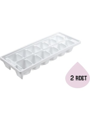 Mikasso Kare Buz Kalıbı 2 Adet UR-3176 Gkh Plastik