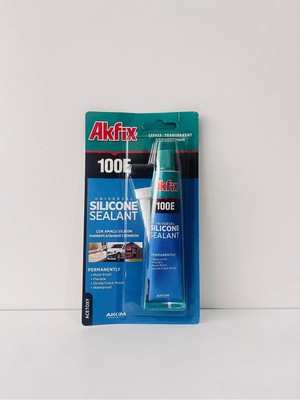 Mikasso Akfix Tüp Silikon Yapıştırıcı Şeffaf