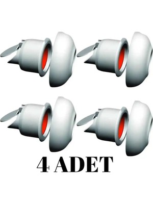 Mikasso 4 Adet Koku Önleyici Çekvalfli Adaptör Contaø50 Lavabo & Eviye Gideri Için