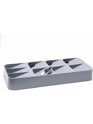 Mikasso 9 Bölmeli Yeni Nesil Kaşıklık Çekmece Içi Düzenleyici Çatal Bıçak Kaşık Düzenleyici Gore Gri