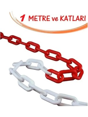 Mikasso Plastik Zincir Kırmızı Beyaz Metre Fiyatı Ekleyiniz (Sepete Eklenen Adet Kadar Gelir)