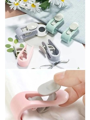 Mikasso 10 Adet Iğnesiz Yorgan Çarşaf ve Perde Tutucu Sabitleyici Kaydırmaz Nevresim Örtü Düzenleyici Klips