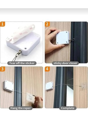 Mikasso Ev Ofis Dukan Restoran Dış Kapı Otomatik Kapı Kapatma Aparatı Kapı Kapatma 1 Adet Halat