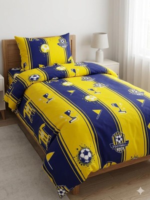 Voddi Tek Kişilik|çocuk Desen Nevresim Takımı|%70 Pamuk|çarşaf Lastikli