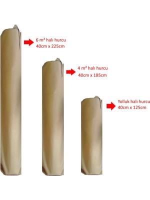Mikasso 2 Adet 6m² Için Tela Kumaş Halı Hurcu - Halı Kılıfı Bağcıklı Tela Kumaş Halı Poşeti Nefes Alabilen K