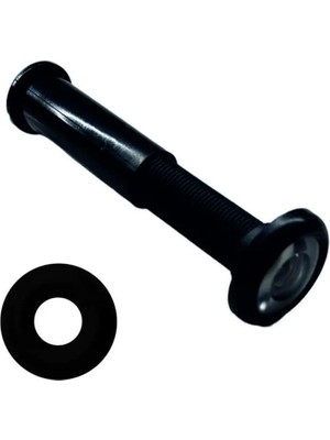 Mikasso Çelik Kapı 50X90 Dürbün - 1.5 cm Çap - Mat Siyah Çelik