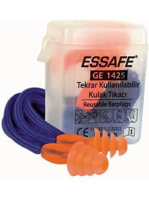 Mikasso Essafe Gürültü ve Ses Önleyici Kulak Tıkacı GE1425 24DB En 352-2 & Ce Belgeli Bej