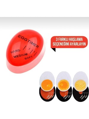 Mikasso Dublör Yumurta Pişirme Zamanlayıcı Egg Timer Haşlama Süresi Aparatı Zaman Ayarlama Göstergesi Plasti