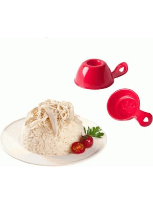 Mikasso Eğlenceli Şık Tasarımlı Pilav Helva Kalıbı 2 Adet Plastik