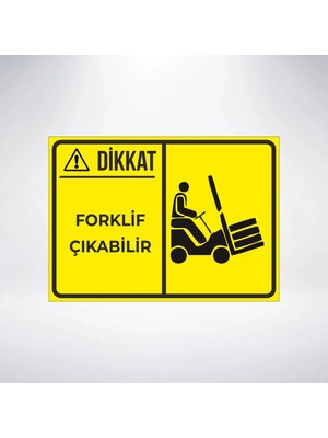Mikasso Forklift Çıkabilir 21X35 Arkası Sticker