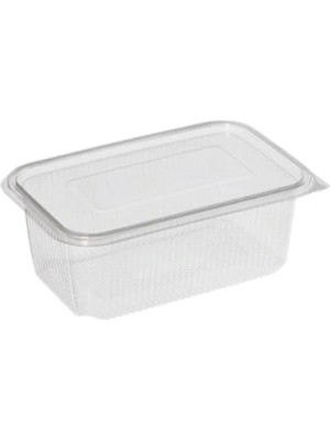 Mikasso Kullan At Tek Kullanımlık Plastik Kapaklı Kase 1000 gr 10 Adet Sızdırmaz Plastik Kap 1 kg