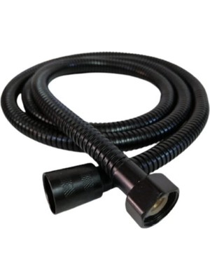 Mikasso Örgülü Siyah Duş Sprali Banyo Duş Hortumu Siyah 150 cm Siyah Plastik
