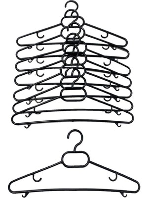 Mikasso Plastik Elbise Askısı 6 Adet Ekonomik Elbise Askılığı Askılık Etek Askısı Pantolon Askısı Plastik Si