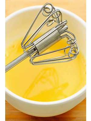 Mikasso Çelik Basmalı Çırpıcı Karıştırıcı Mikser Çelik