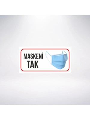 Mikasso Maskeni Tak 20X10 21X35 Arkası Sticker
