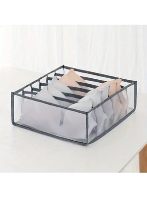 Mikasso 1 Adet 6'lı-7'li-11'li Çok Bölmeli Dolap Içi Organizer Düzenleyici Belirtilmemiş Gri Cn