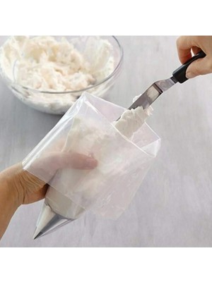 Mikasso 6 Adet Büyük Kaymaz Sağlam Yüzey Krema Sıkma Torbası 26X63 cm