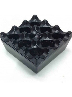 Mikasso Izgara Modeli Plastik Kokusuz Küllük Plastik Siyah