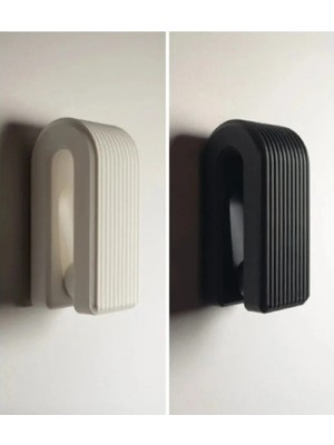 Mikasso Modern Yapışkanlı Havlu Askısı Çizgi Desenli 2 Adet Çok Renkli