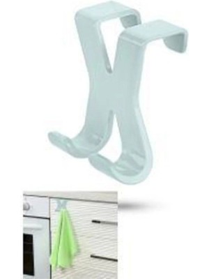 Mikasso Banyo Askılığı Dolap Kapağı Çekmece Üstü El Yüz Havlusu Askısı Aparatı Yeşil