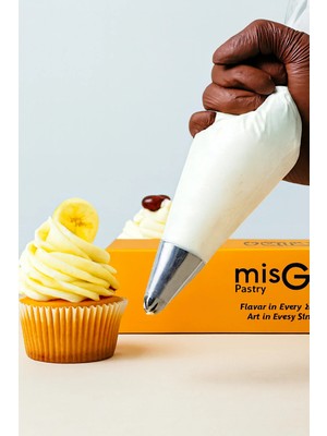 Mikasso Naylon Kullan At Şanti Krema Sıkma Torbası 24X51 cm 72 Adet Plastik Cn Plastik