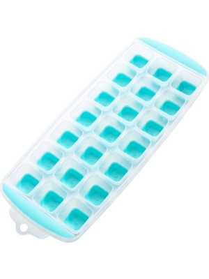 Mikasso Materazzi 21 Bölmeli Silikon Tabanlı Ergonomik Dondurma Kalıbı Küp Buz Saklama Kabı Sunumluk Silikon