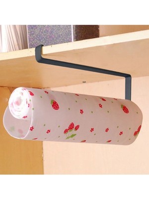 Mikasso Kağıt Havluluk Havlu Askısı Mutfak Tezgahı Dolabı Raf Altı Kağıt Havlu Askılığı Tutucu Dekor Metal B