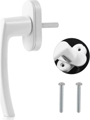 Mikasso Pimapen Pvc Pencere Kapı Kolu Pimapen Kol Tekli Kol Beyaz (1 Adet) Plastik