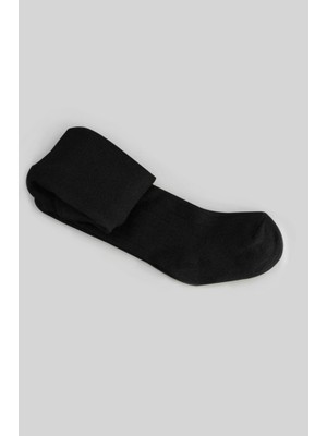 NessiWorld Tekli Düz Külotlu Çorap 50104 Siyah