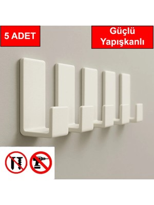 Mikasso Kapı Arkası Plastik Askı, Kapı Askısı Banyo Askısı Elbise Askısı Mutfak Banyo Kapı Arkası Askılık Be