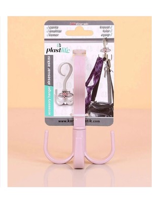 Mikasso Şal Askısı, Kravat Askısı, Çanta Askısı, Dolap Içi Askı 2 Adet Plastik Çok Renkli