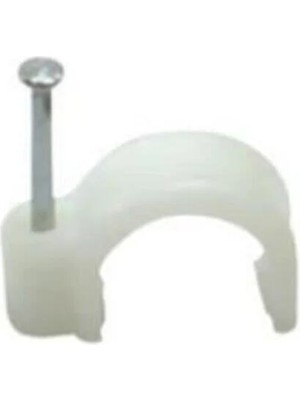 Mikasso No:3 Beton Çivili Kroşe 100 Adet Duvar Kablo Tutucu Çivili Kroşe