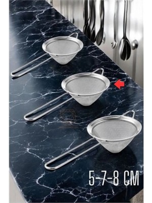 Mikasso 12 2 Set Andres 3 Boy Paslanmaz Çelik Süzgeç Seti Paslanmaz Çelik