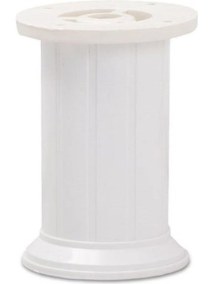 Mikasso 10 cm Beyaz Ayarlanabilir Jumbo Ayak Tv Ünitesi, Koltuk, Dolap Ayağı, Mobilya Yükseltici Beyaz