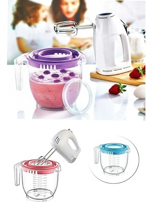 Mikasso Hazneli Mikser Kabı Plastik Plastik