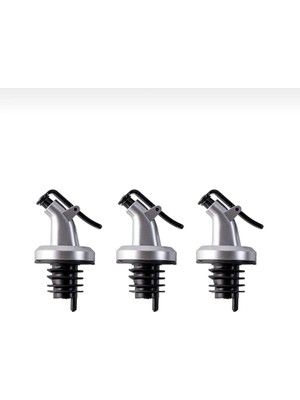 Mikasso 3’lü Gümüş Yağlık Damlatmaz Başlık Gri