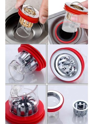 Mikasso Koku Önleyici - Böcek Önleyici - Duş Yer Sifonu Geri Akış Önleyici - Gider Pis Koku Önceliyici -