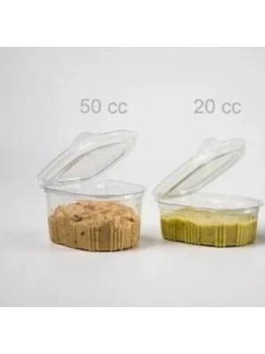 Mikasso Sos Kabı Sızdırmaz Plastik 50 cc 100’LÜ Et Suyu Saklama Kabı Sos Kabı Plastik Turuncu