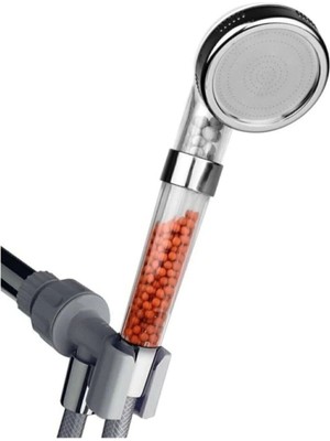 Mikasso Su Tasarruflu Tazyikli Arıtmalı Duş Başlığı Duş Başlığı Beyaz Plastik Beyaz Plastik