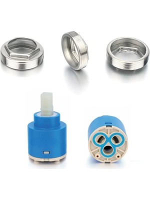 Mikasso 40’lık Batarya Tamir Seti Musluk Tamir Seti, Ayaksız Kartuş ve Baskı Somunu