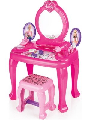 NessiWorld 1609 Ayaklı Makyaj Masası ve Sandalye Seti - Dolu