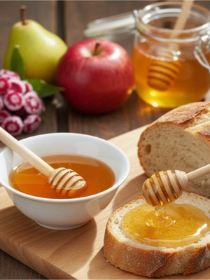 Mikasso 3'lü Ahşap Bal Kaşığı Reçel Pekmez Kaşık Seti Çelik Kahverengi