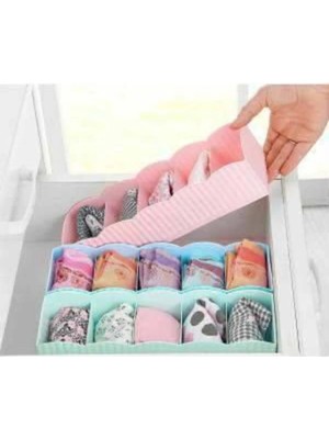 Mikasso Çekmece Organizatörü,5 Gözlü Çekmece Içi Çorap,iç Giyim,masaüstü Takı,kozmetik,makyaj Saklama Kutusu