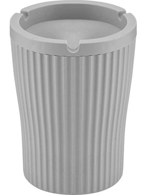 Mikasso Plastik Ixora L Pure Küllük Gri Plastik Gri Yuvarlak