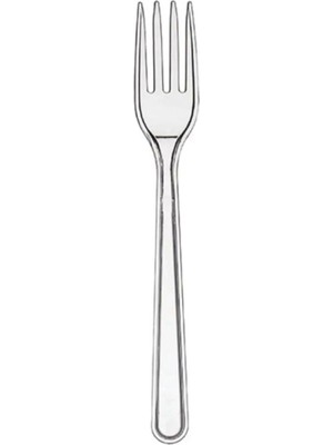 Mikasso Şeffaf Plastik Kaşık ( 100 Adet ) Plastik Çok Renkli