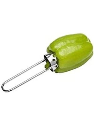 Mikasso Dolmalık Biber Kabak Patlıcan Oyacağı Pratik Dolma Oyucu Beyaz