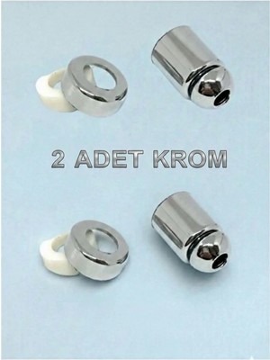 Mikasso Klozet Taharet Çubuk Ucu Perlatör Krom Tip Mikrofiber Malzeme ile Dayanıklı 2 Adet